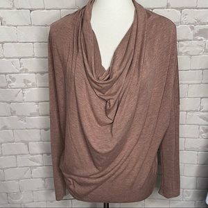 Soprano Purple Slouchy Cowl Neck Shirt Size Small